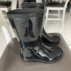 UGG Little Big Kids Black Raana Rain Boots