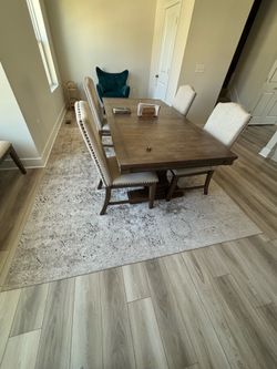 Dining room set with bench
