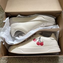 cherry coach shoes (size 8.5) worn once 