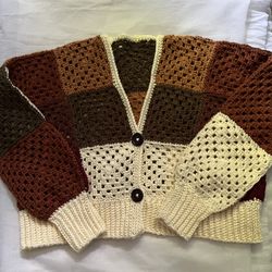 Crochet Cropped Cardigan