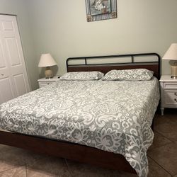 King Size Bed + Mattress
