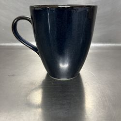Mikasa Cobalt Blue Coffee Mug with Brown Lining - VGUC