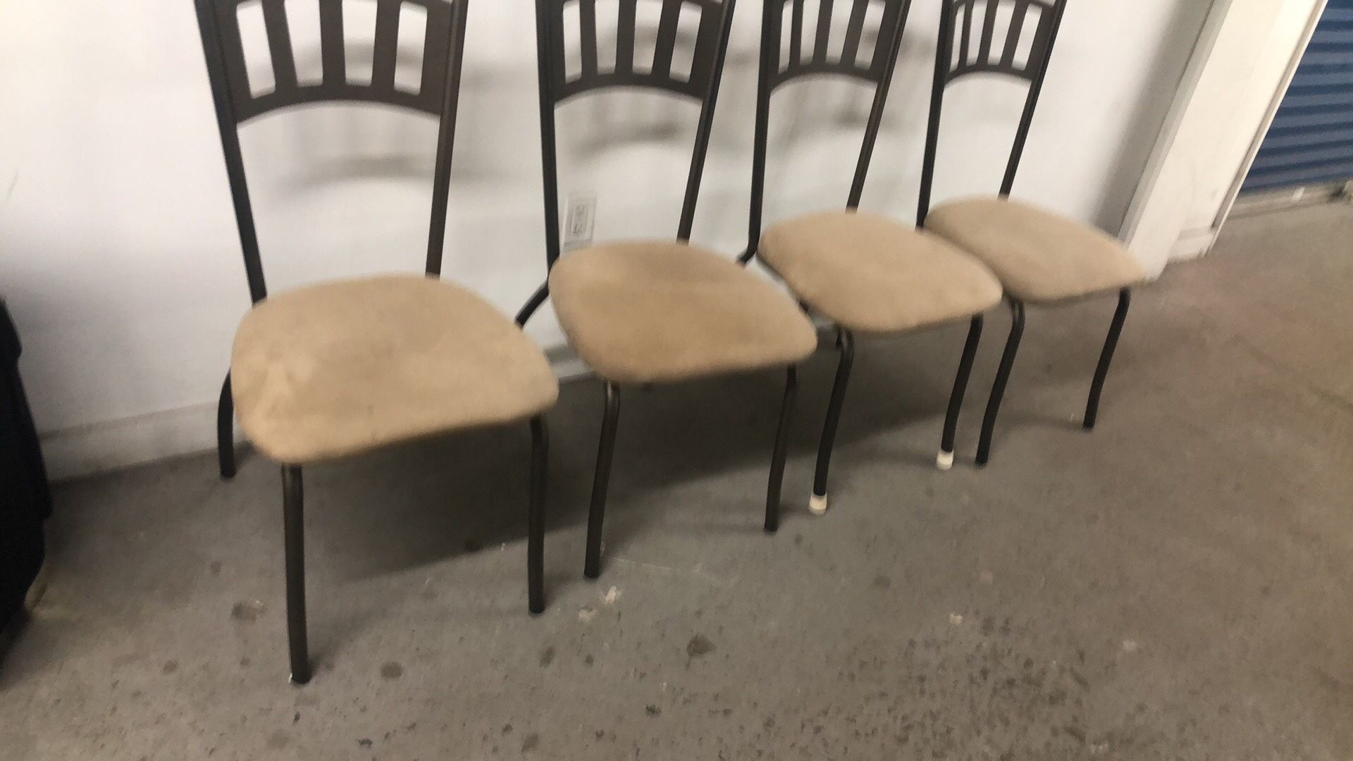 4 Metal chairs