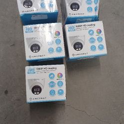 Amcrest Cámara analógica de torreta de color nocturno con visión nocturna a todo color de 131 pies, cámara de seguridad al aire libre para CCTV DVR, 