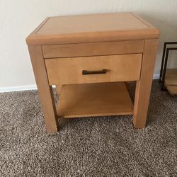 Wood Side Table 