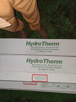 Hydro t h e r m eight foot hahdronic , baseboard , heater