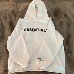 White Essentials Fear of God Hoodie
