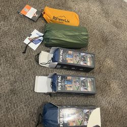 Sleeping Pad Compact Sleeping Pad For Camping with Pillow Built-in Foot Pump BRAND NEW W/ Bag