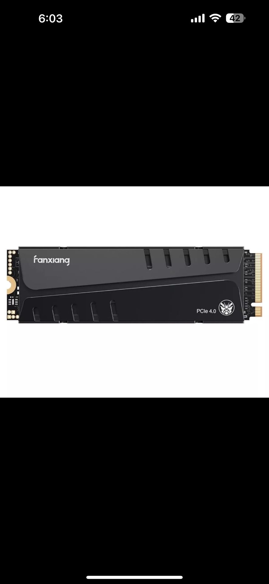 Fanxiang 2TB S770 SSD PCIe 4.0 M.2 NVMe Laptops, Desktops, All In One Pc, & PS5