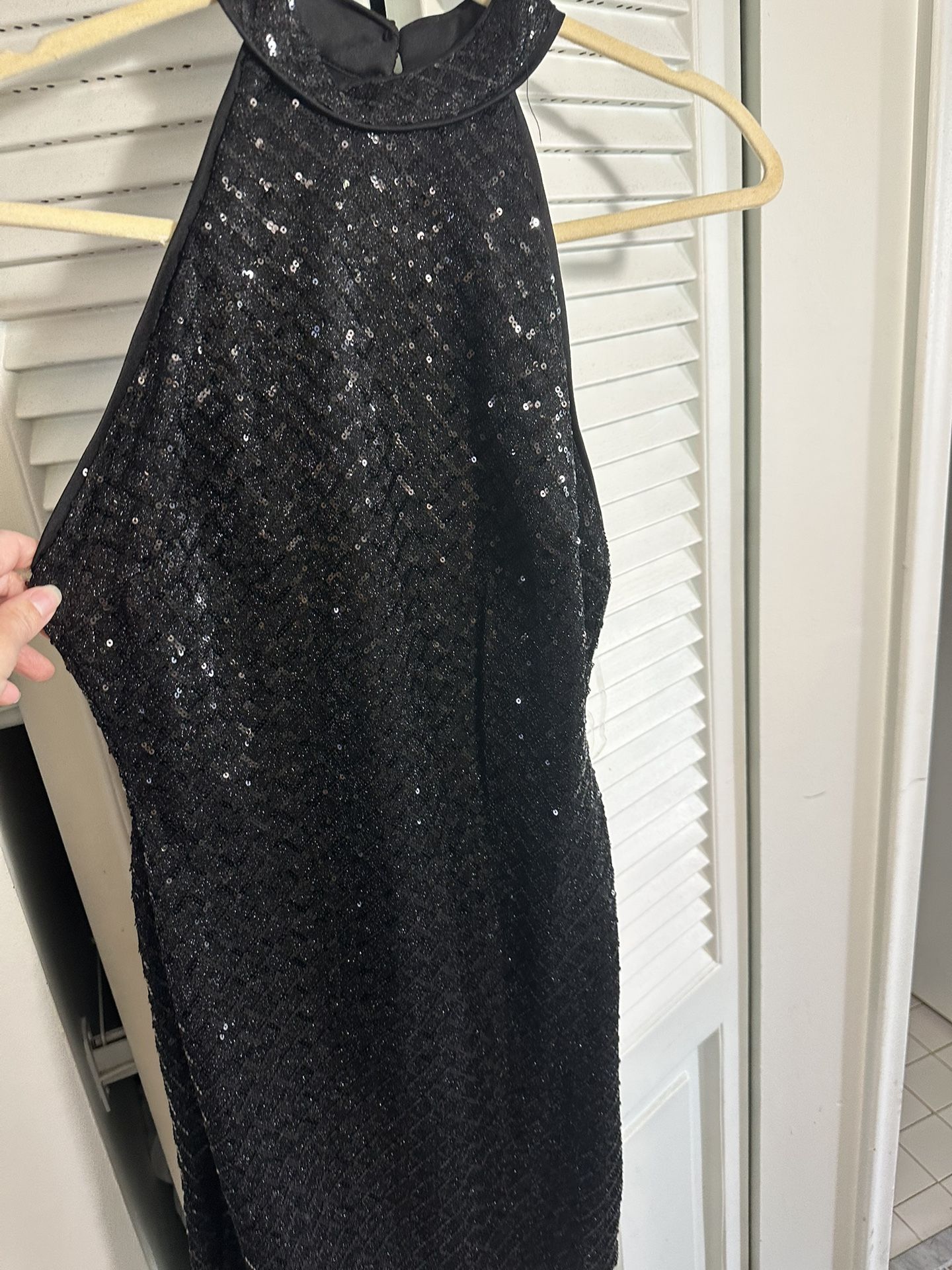 Mini Black Dress Sequence