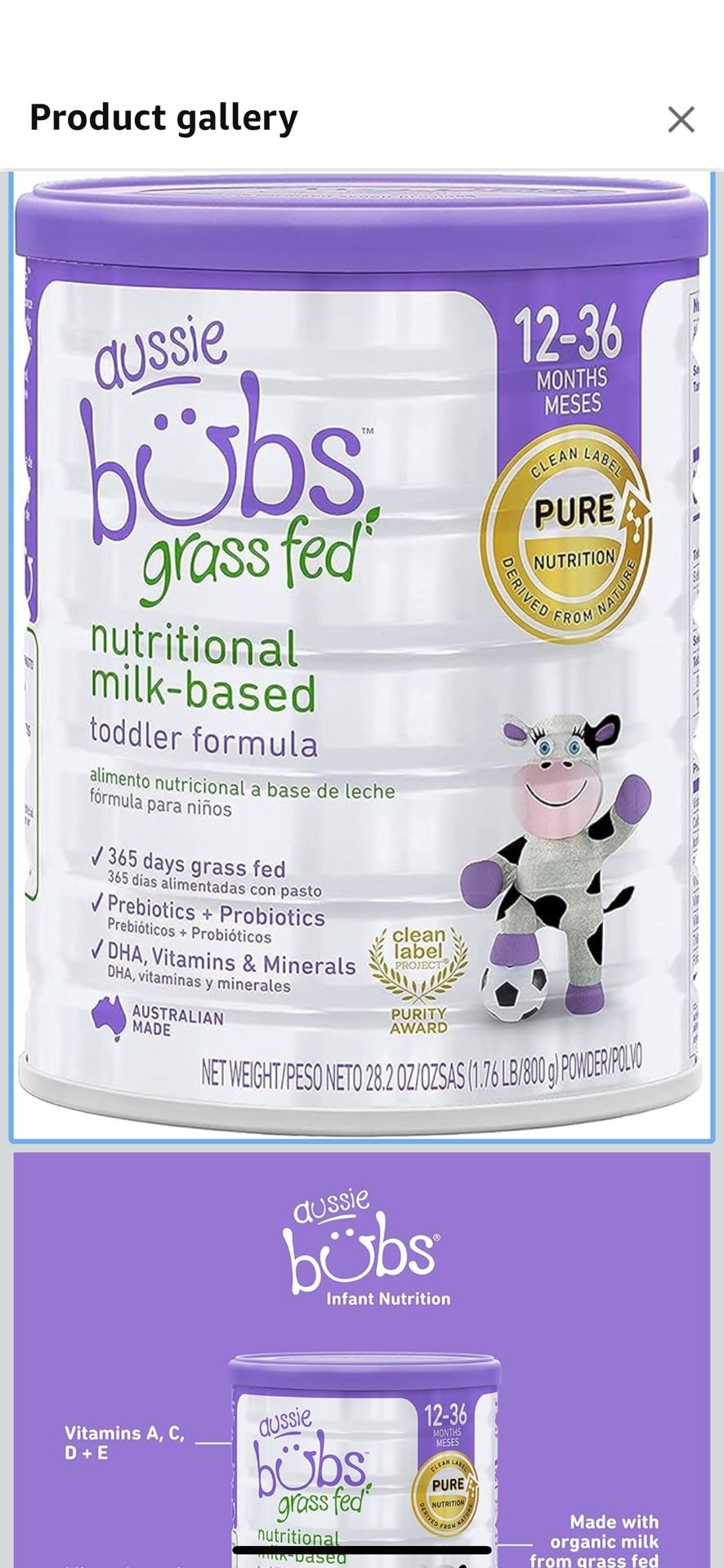 Aussie Bubs Grass Fed