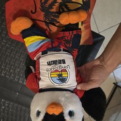 Surfer Penguin With Boogie Board From Sea World