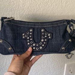True religion denim purse 