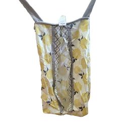 the peanut shell Stella diaper stacker yellow gray floral gender neutral