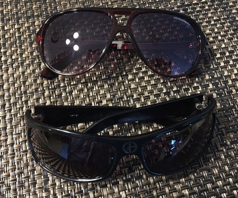 GIORGIO ARMANI and D&G sunglasses