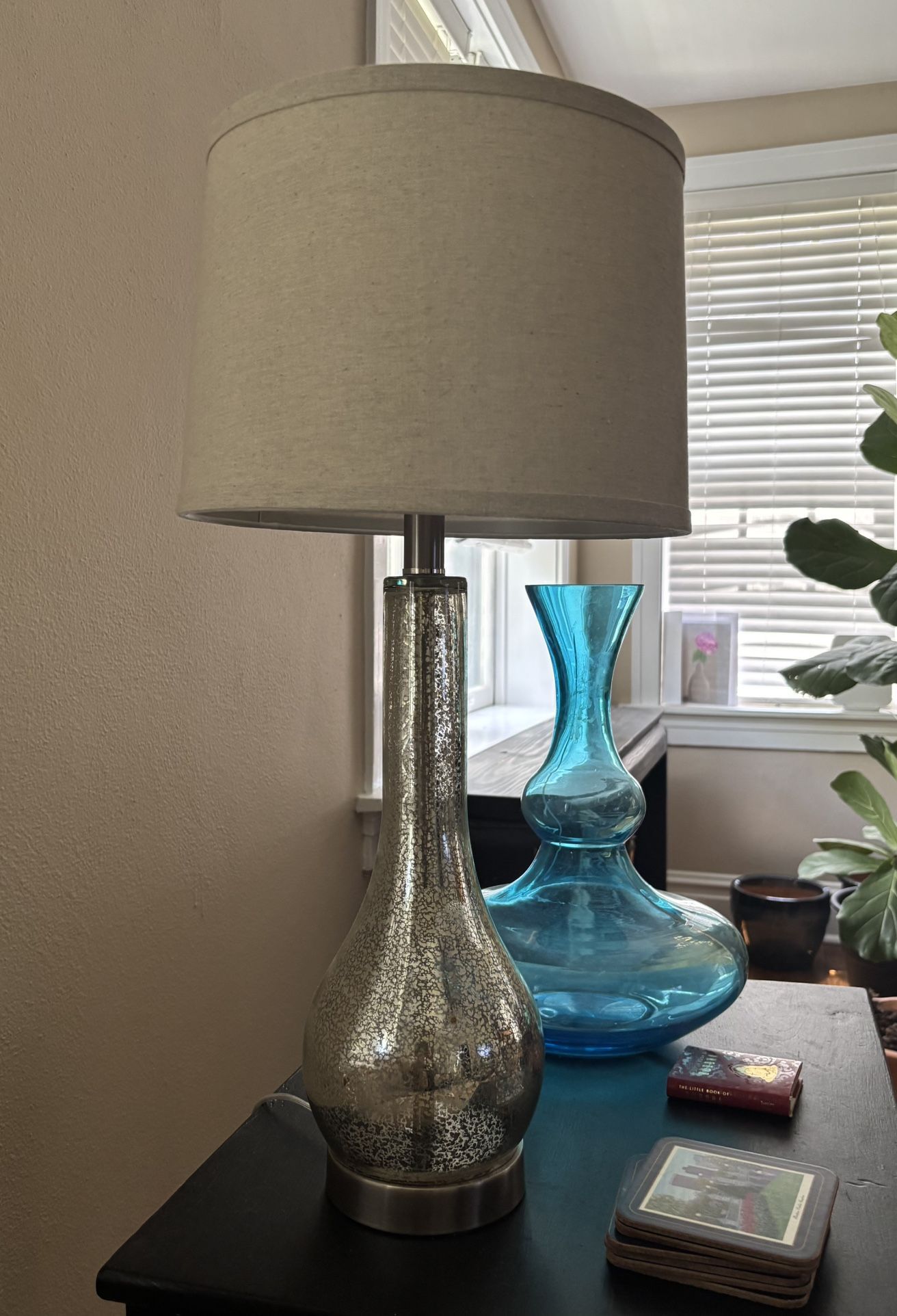 Mercury Glass Lamp 24 Inches $10