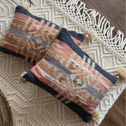 Outdoor Lumbar Pillows (2)