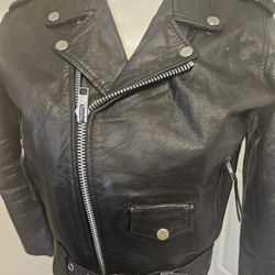 Unik Vintage Leather Jacket Youth Size 12