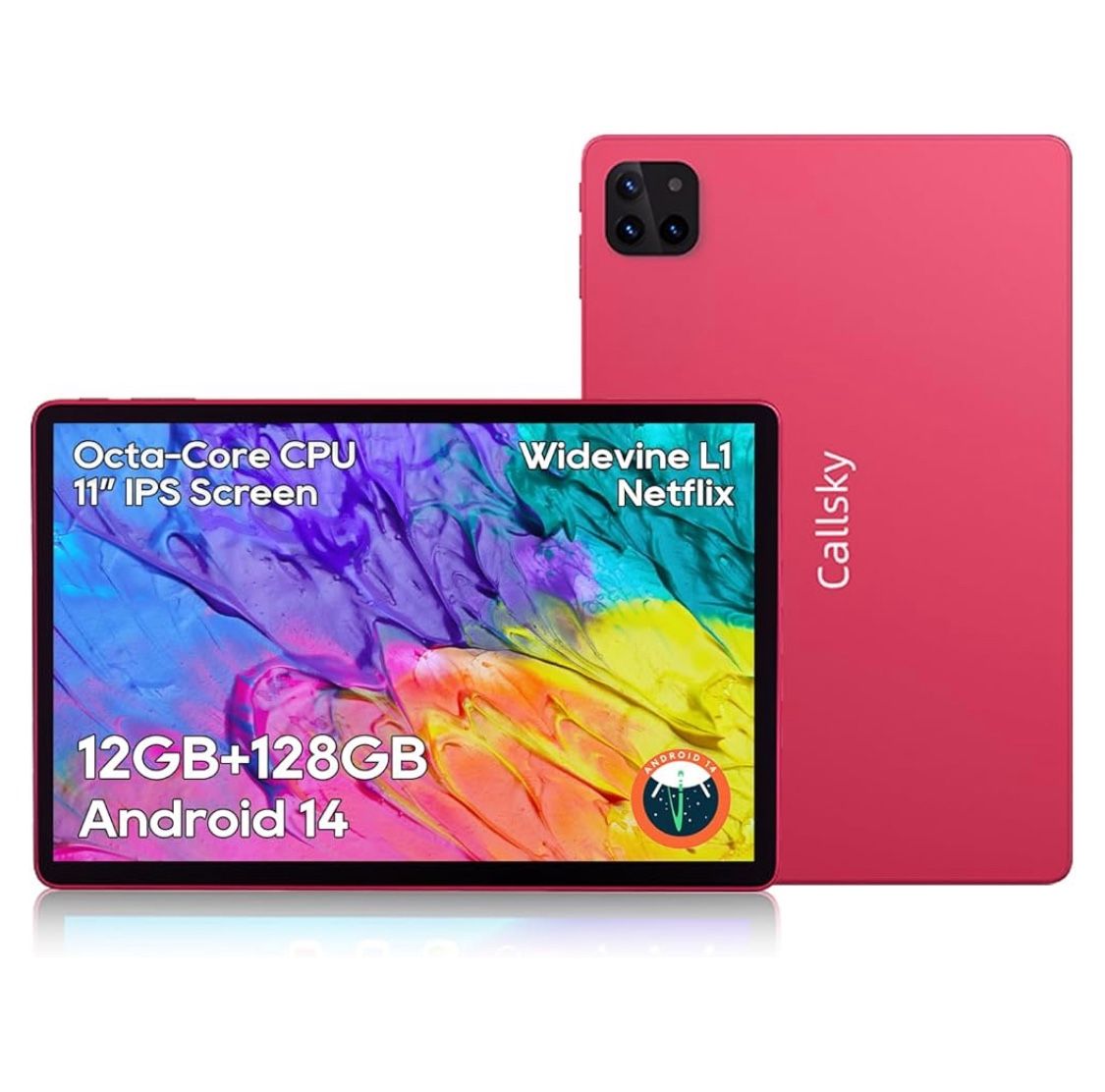 Brand new in box Android Tablets, 11 inch Octa-Core Processor Tablet with 2 Years Protection, 128GB Storage,12GB RAM