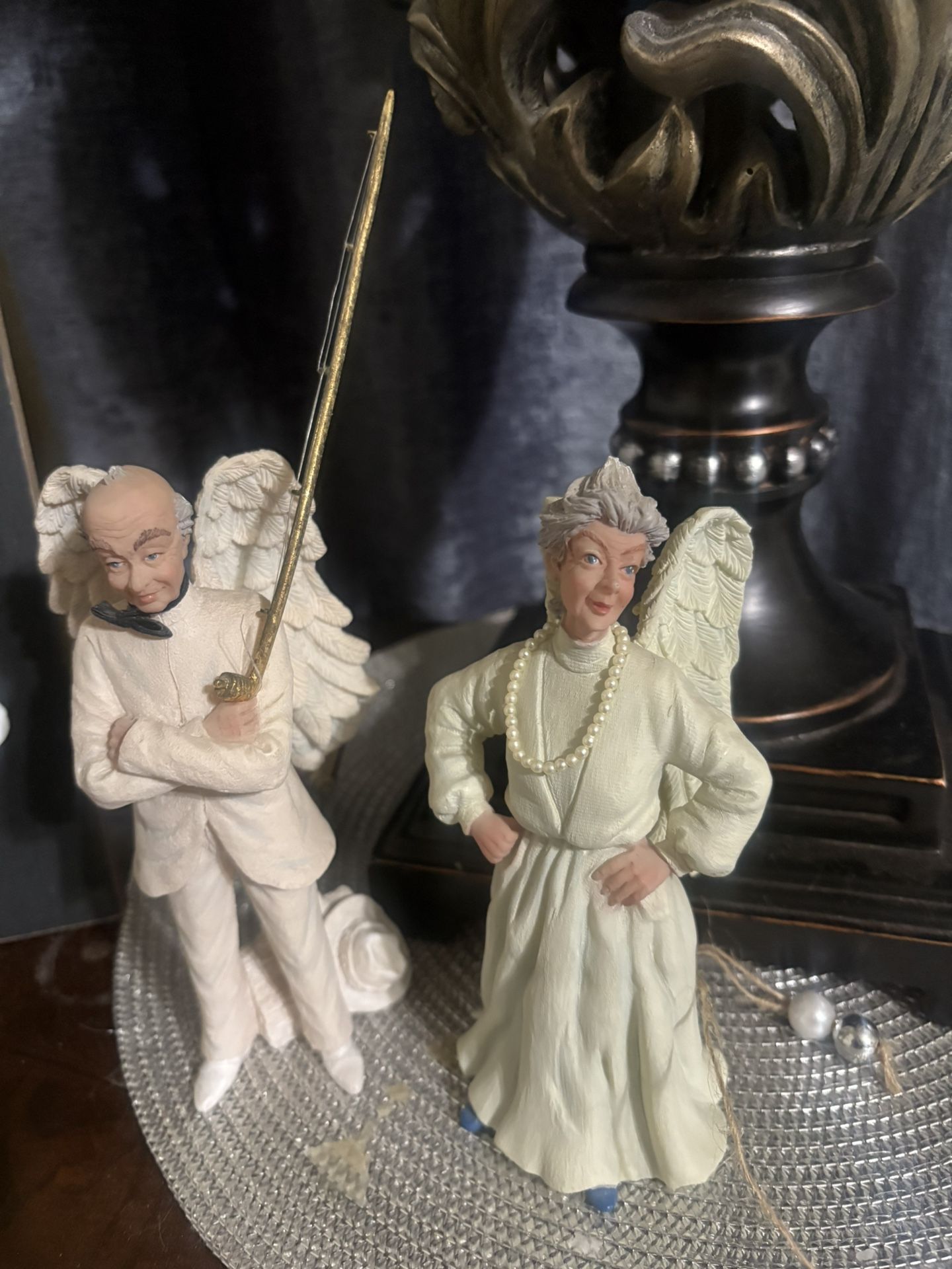 Porcelone Figurine Angel Grandparents