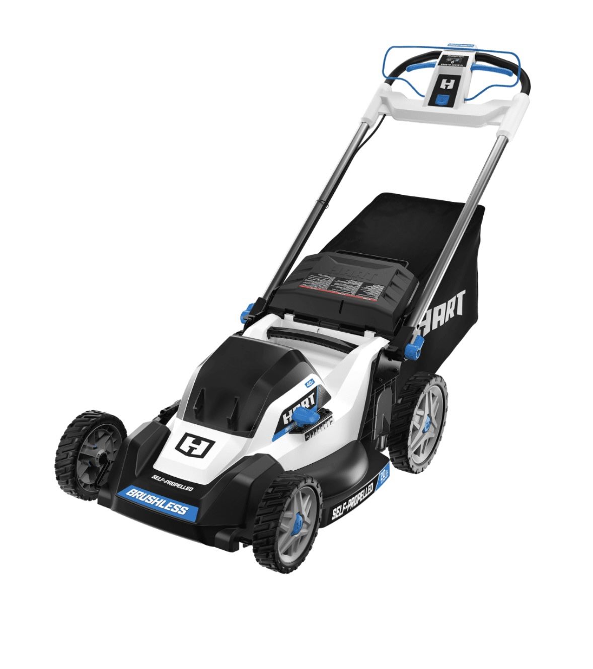 HART 40-Volt SUPERCHARGE Brushless 21-inch 3-in-1 Self Propelled Mower Kit