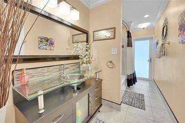 Tempered Glass Bathroom Vanity Top with Vessel Sink, Cabinet & Faucet