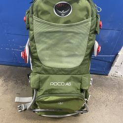 Green Osprey Poco AG Child Carrier Backpack (see description)
