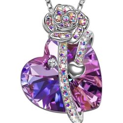 Variety Charm Necklace Hearts With Chain