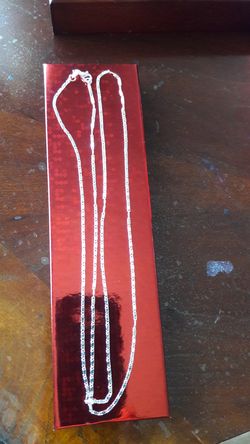 925 Sterling silver Chan 32" long, 2mm thick