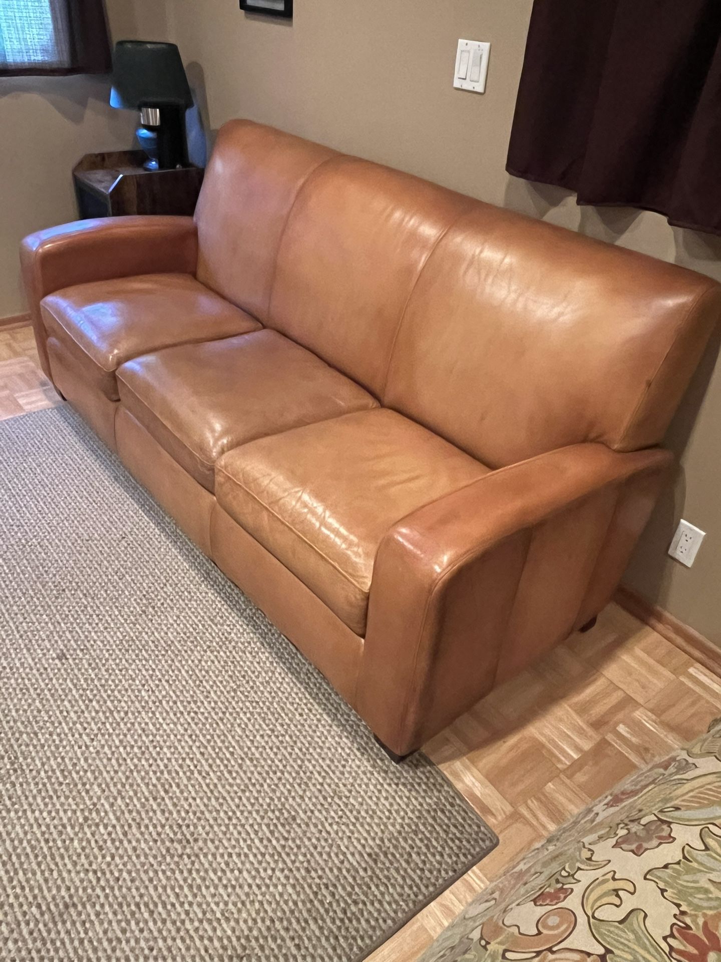 Leather Sofa And Recliner