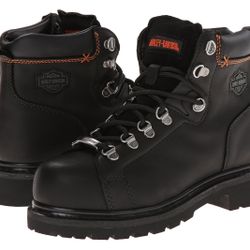 Harley-Davidson 7M Women's Gabby Steel Toe Work Boot Shoes Sneakers Orange black Motorcycle