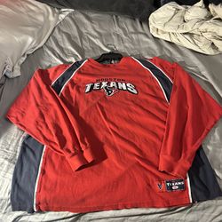 XL Vintage Red Houston Texans Longsleeve shirt