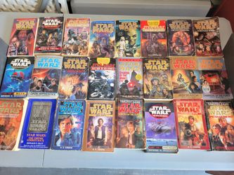26 Vintage Star Wars Novel Paperback Hardback Crispin Zahn Luceno Perry Books
