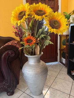 Jarrón grande con Girasoles