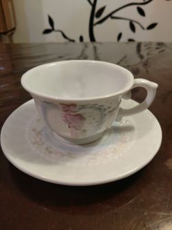Vintage Prescious Moments Porcelain Tea Cup And Saucer