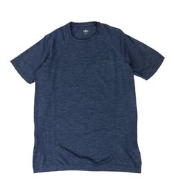 Alo Yoga Amplify Seamless Shirt Mens Medium M Blue Training Gym Running Stretch