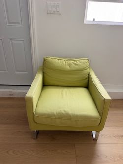 Green armchair