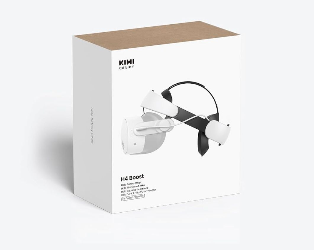 KIWI design H4 Boost Battery Head Strap Accessories for Oculus/ Meta Quest 3/ 3s