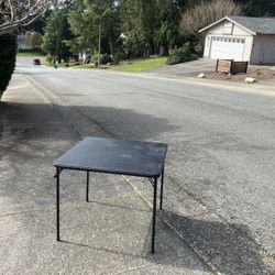 Folding Card Table Indoor Outdoor Card Craft Table 32” by 32” by 30” High like New 