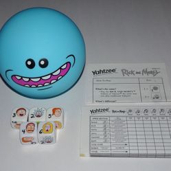 Yahtzee Rick And Morty Meeseeks Hasbro Complete