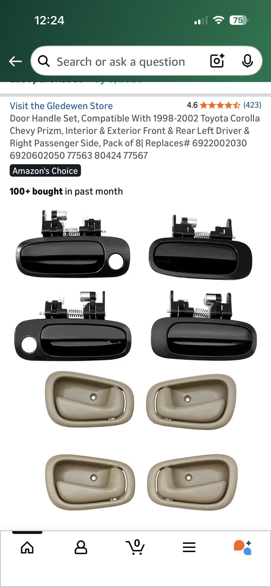 Toyota Door Handles 1(contact info removed)