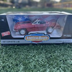 1967 Corvette L-88 – 1:18 American Muscle Diecast – Sealed Collector’s Box – Red/Black 
