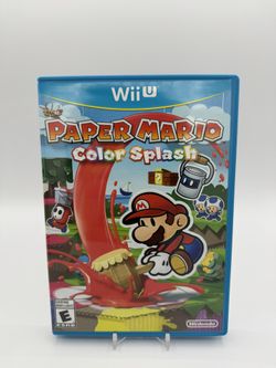 Paper Mario Color Splash - Nintendo Wii U Tested & Working Condition ~ Pristine