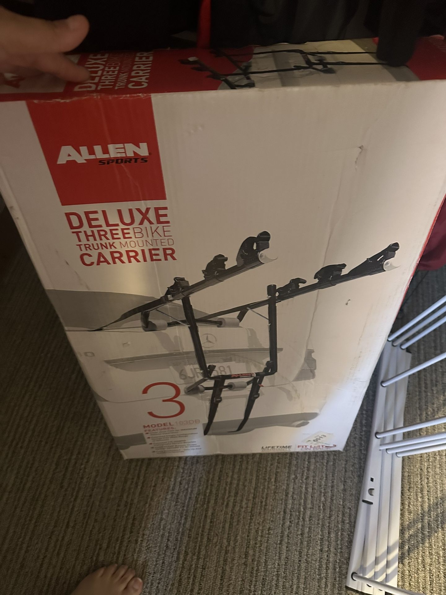 3 Bike Trunk Mount -New $40 