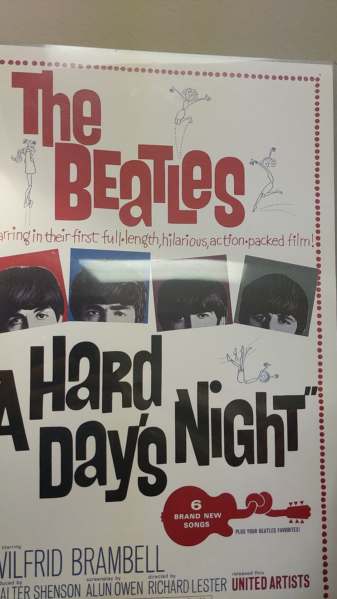 Embossed BEATLES POSTER