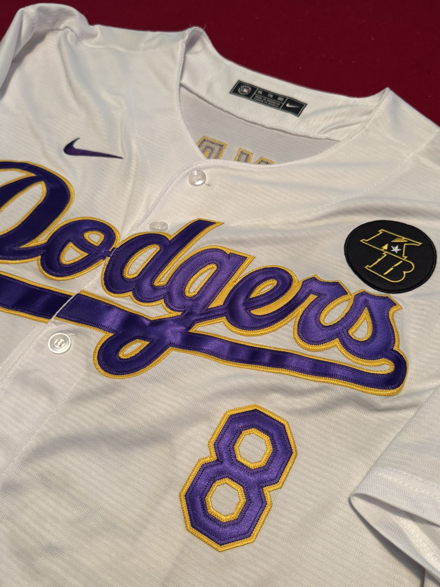 NEW LA DODGERS KOBE BRYANT Jersey BLACK #8 #24 Throwback Hardwood 
