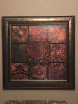 45"x45" Elegant Tuscan design wall mounted picture. New condition. No scratches or dints.