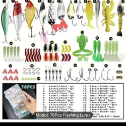 Fishing Tackle Set 78 Pieces All For 15 Dollars 