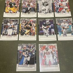 Lot of 10 2017 panini playoff football hall of fame player cards
