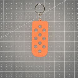 Croc Charm Keychain Orange